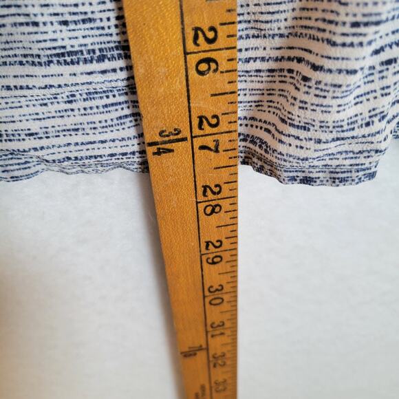 L'Agence Womens Silk Striped Snap Blouse Size 4 Blue Career Western Lightweight - Picture 11 of 13